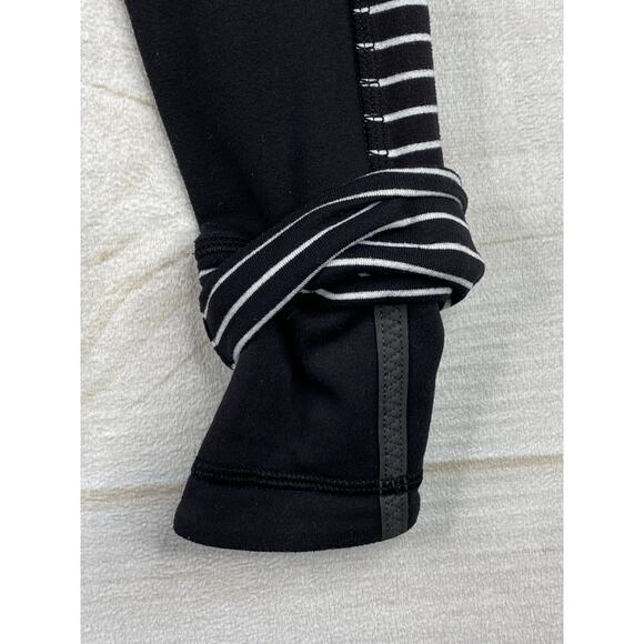 Lululemon Think Fast Hoodie Womens 4 Black White Pullover Hooded Top Active Gym - Picture 10 of 10